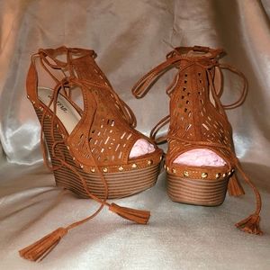 JustFab wedge heels
